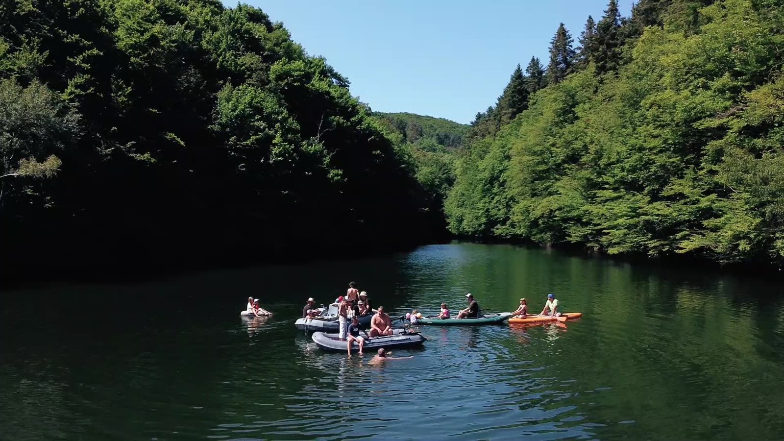 Parents and children spending time together in nature